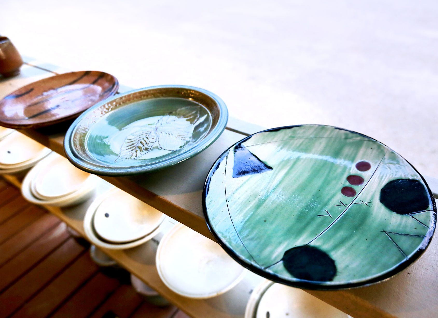 Dinner plates made for the Midwest Fire Festival